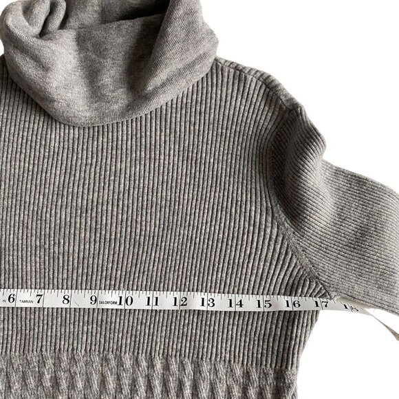 Sundance Wool Blend Dress Size L Cable Knit Stretch Cabin Winter Ski Boho Preppy - Picture 10 of 12